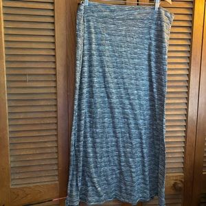 Faded Glory | White & Black Maxi Skirt